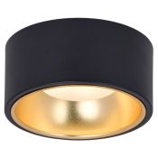 Накладной светильник без лампы IEK LIGHTING 4017 LT-UPB0-4017-GX53-1-K57  GX53 цилиндр накладной черный/золото