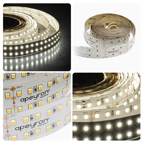 Светодиодная лента Белый теплый 2835 24V 42W/m 240Led/метр 00-306 PRO 30мм IP20 Светодиодная лента Белый теплый 2835 24V 42W/m 240Led/метр 00-306 PRO 30мм IP20