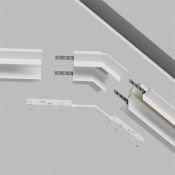 Угол-соединитель 135° встраиваемый Gravity TRA010CLO-42W белый