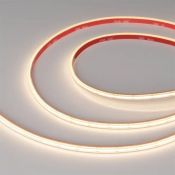Светодиодная лента Белый теплый COB 24V  7.2W/m 400Led/метр  герм (PS - силиконовая экструзия) 041699(1) COB-PS-X400-7mm 3000K