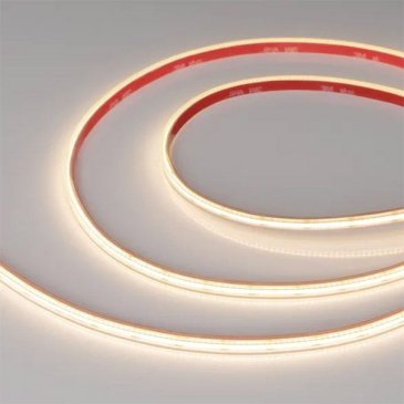 Светодиодная лента Белый теплый COB 24V  7.2W/m 400Led/метр  герм (PS - силиконовая экструзия) 041699(1) COB-PS-X400-7mm 3000K