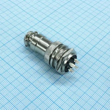 XLR Розетка на кабель + вилка на блок mini 4pin