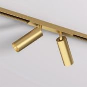 Трековый светильник однофазный  16W Белый теплый SHINE SPOT SHINE SPOT DK5742-SB IP20 на шинопровод латунь
