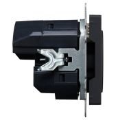 Штепсельная розетка встраиваемая IEK BRITE 16А BR-R14-16-U22-018-K53 РЮш11-1-БрГ с з/к и шторками с USB A+C 18Вт графит