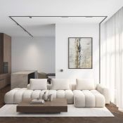 Трековый светильник однофазный   6W Белый теплый SHINE GRILL DK5772-DN IP20 на шинопровод темный никель