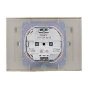 Штепсельная розетка встраиваемая двойная IEK SKANDY 16А SK-R26-16-44-K10-F SK-R12B с з/к со штороками и крышкой в сборе бежевый IP44