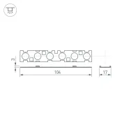 Экран SL-LINE-W20-30deg-540 линзованный 041791