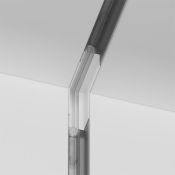 Коннектор угловой внутренний встраиваемый Gravity TRA010ICL-22W белый