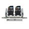 Розетка встраиваемая компьютерная двойная IEK SKANDY SK-K20-1-K50 SK-K03N RJ45 кат.5E металл никель