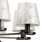 Люстра подвесная Lightstar без лампы 707081 PERLA 8х40W E14 черный/золото/перламутр