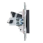 Розетка встраиваемая компьютерная IEK SKANDY SK-K10-1-K48 SK-K01T RJ45 кат.5E титан
