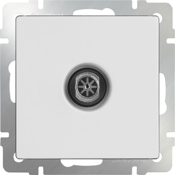 ТВ-розетка встраиваемая оконечная  WERKEL WL01-TV / W1183001  белый
