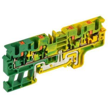 Клемма CP-MC-PEN заземляющая 4 вывода 4мм2 желто-зеленая YCT22-03-4-K52-004 IEK