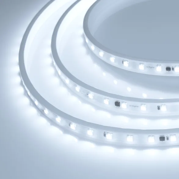 Светодиодная лента Белый 5060 220V 8W/m 54Led/метр герм  029403(2) ARL-PV-B54-15.5mm IP65