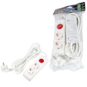 удлинитель с заземлением и выключателем Uniel UL-00010010 S-GCU2-3B WHITE 3м Ultra