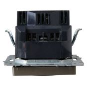 Штепсельная розетка встраиваемая IEK BRITE 16А BR-R14-16-U21-D21-K37 РЮш10-1-БрШ с з/к и шторками с USB A+A 2,1А шампань