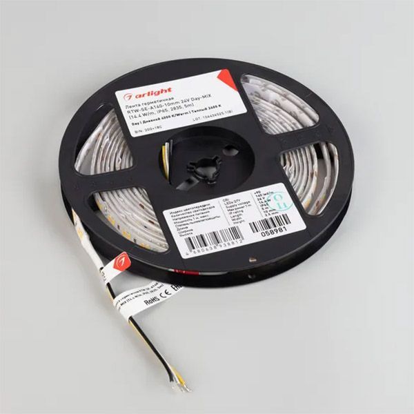 Светодиодная лента Белый дневной-MIX 2835 24V 14.4W/m 140Led/метр герм (силикон) 058981 RTW-SE-A140-10mm Day-MIX IP65 Светодиодная лента Белый дневной-MIX 2835 24V 14.4W/m 140Led/метр герм (силикон) 058981 RTW-SE-A140-10mm Day-MIX IP65