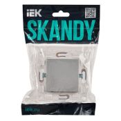 Заглушка c суппортом SK-C01S серебряный SK-PL10-K23 SKANDY IEK
