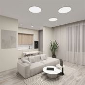 Накладной светильник  18W Белый -MIX DENKIRS THIN DK6520-WH 230V круглый белый