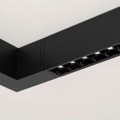 Линейный модульный светильник 12W Белый дневной CLIP-38-LASER-S330-12W 36 deg 24V черный 029007