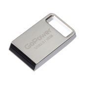 Флеш-накопитель GoPower MINI 16GB USB2.0 металл серебряный