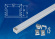 Накладной алюминиевый профиль UNIEL с экраном UFE-K10 SILVER/FROZEN 200 POLYBAG UL-00005029