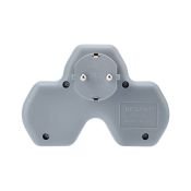 разветвитель -двойник REXANT с заземлением + 2 USB порта