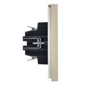 Выключатель жалюзи 10А FP411 ваниль FP-V15-0-10-1-K10 FORTE&PIANO IEK