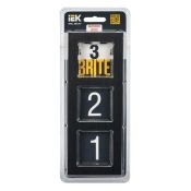 Рамка металлическая 3 поста IEK BRITE BR-M32-M-K02 РУ-3-1-БрЧ черный