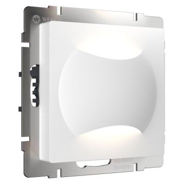Встраиваемый светильник    1W Белый дневной МУН W1154501 220V IP20 квадратный белый матовый