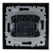 Выключатель встраиваемый двухклавишный IEK BRITE BR-V20-0-10-K35-F ВСР10-2-0-БрМ в сборе маренго