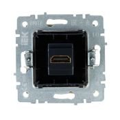 Розетка встраиваемая HDMI IEK BRITE BR-H10-K10 РHDMI-0-БрКр бежевый