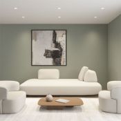 Встраиваемый светильник без лампы DENKIRS SPOT HIDE DK2140-WH GU10 круглый под шпаклевку белый