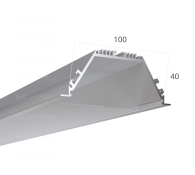 комплект профиля  HOKASU с экраном 100/40 IN W 2500 белый 0241102