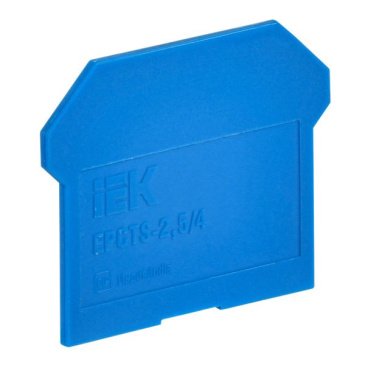 Заглушка для колодки клеммной CTS 2,5/4мм2 синяя YCT10-00-K07-002-ZGL IEK