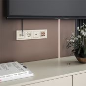 Розетка встраиваемая комбинированная RJ-15+ТВ  WERKEL W1181303 слоновая кость