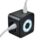 удлинитель с заземлением Uniel UL-00011250 S-GCD2-1.5SBU BLACK 1,5м Standart