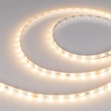 Светодиодная лента Белый теплый COB 24V  5W/m 64Led/метр 040233 DOT-X64-8mm 3000K