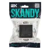 Выключатель жалюзи 10А SK-V12T титан SK-V15-0-10-K48 SKANDY IEK