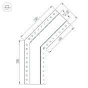 Угол для профиля SL-LINIA45-FANTOM 135гр. 030102