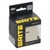 Розетка встраиваемая USB IEK BRITE C 65Вт BR-U13-065-K10 РЮ12-1-БрКр бежевый