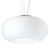 Люстра подвесная Lightstar без лампы 801040 MERINGE 3х40W E27 хром/белый