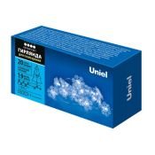 гирлянда фигурная Снежинки Белый UL-00008620 ULD-S1900-020-STB-2AA  IP20  1.9м.