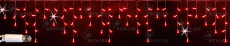 гирлянда БАХРОМА   5W  Красный,  Rich LED RL-i3*0.5F-CW/R,  белый провод 3x0.5 м., соединяемая, 220V, 112 Led, IP65, мерцание