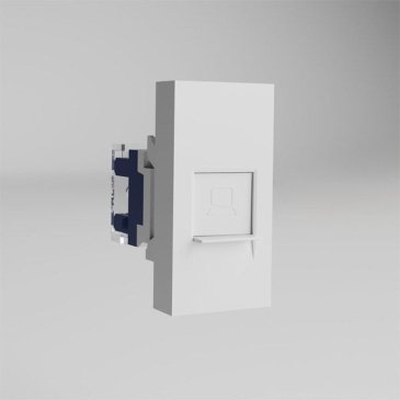 Модульная встраиваемая компьютерная  одиночная WERKEL  Ethernet  RJ-45 W1281101 белый