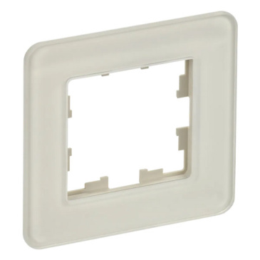 Рамка стеклянная 1 пост IEK BRITE BR-M12-G-41-K98 РУ-1-2-Бр песчаный RE