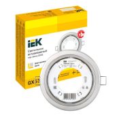 Встраиваемый светильник без лампы IEK LIGHTING 4114 LUVB0-GX53-1-K23 GX53 хром матовый круглый