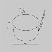 Источник питания 12W 220V PSL-TR40-300mA TRIAC IP54