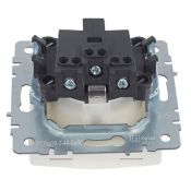 Штепсельная розетка встраиваемая IEK BRITE 16А BR-R16-16-44-K36 РСбш10-3-44-БрЖ с з/к и шторками с крышкой жемчуг IP44
