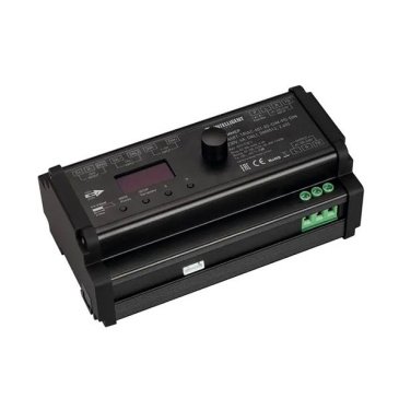 Диммер SMART-TRIAC-601-82-DIM-PD-DIN Black (230V, 6А, DALI, DMX512, 2.4G) 031113(1)
